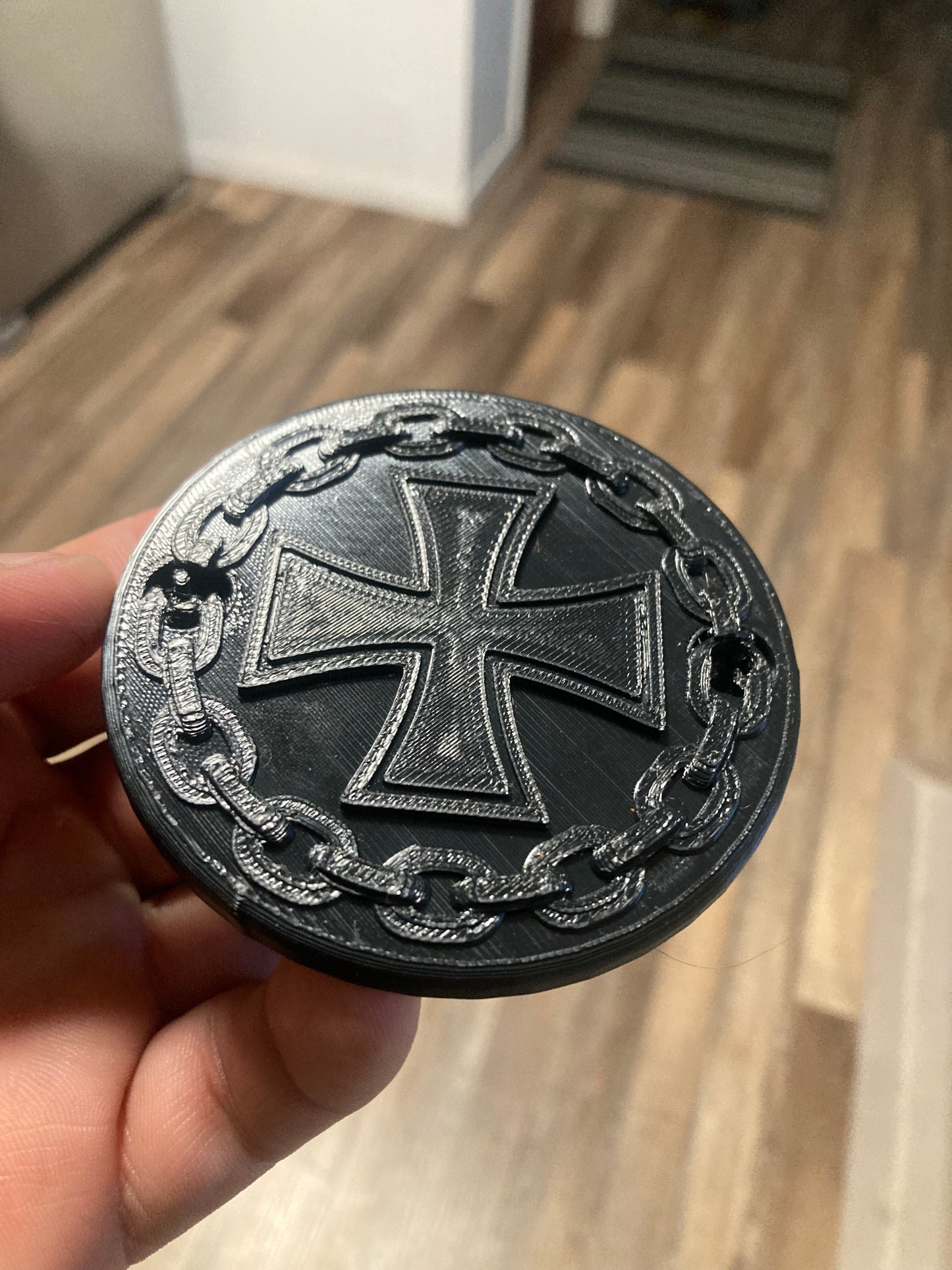 1986-2003 Sportster Timing Cover - Cross Chain Design BLACK