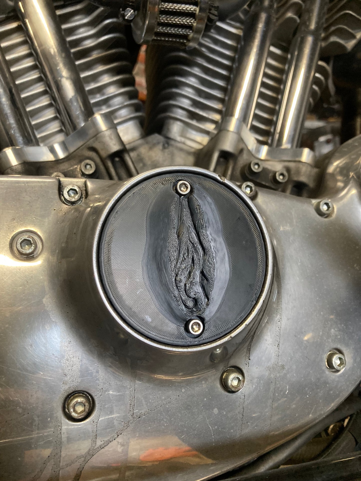 1986-2003 Sportster Timing Cover - BLACK - XXX